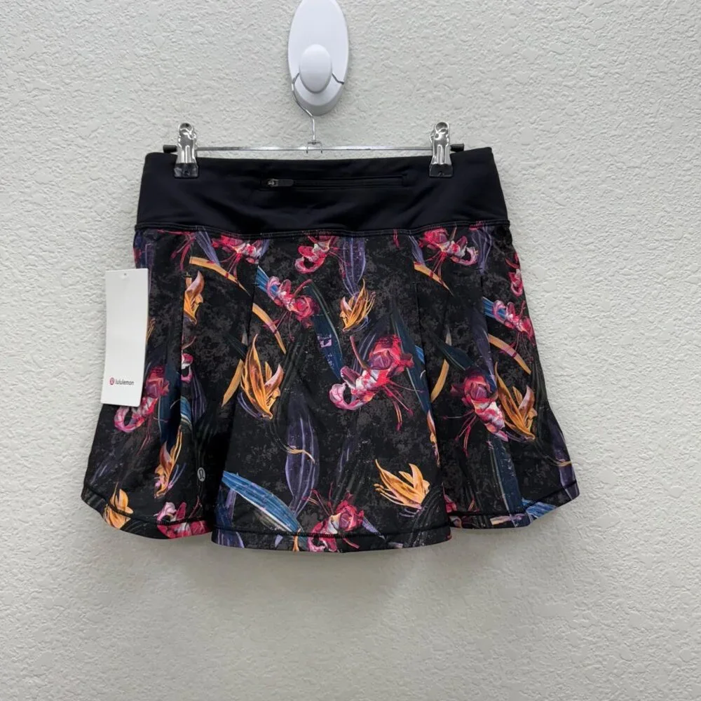 Lululemon Pace Rival MR Floral Skirt Long Athletic Skort W8ACQT Womens sz 4 NEW - Picture 7 of 9